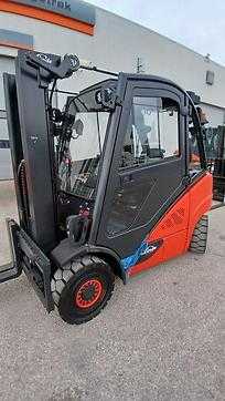 Used Forklift Truck LINDE H25D-02 DIESEL VIERRADFRONTSTAPLER (13028621)