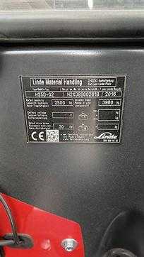 Used Forklift Truck LINDE H25D-02 DIESEL VIERRADFRONTSTAPLER (13028621)