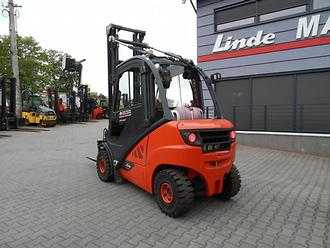Used Forklift Truck LINDE H25T-02 Fork positioner Kaup GAS VIERRADFRONTSTAPLER (13039643)