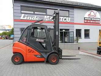 Used Forklift Truck LINDE H25T-02 Fork positioner Kaup GAS VIERRADFRONTSTAPLER (13039643)