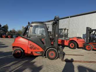 Used Forklift Truck LINDE H50D-02/600 DIESEL VIERRADFRONTSTAPLER (13074421)