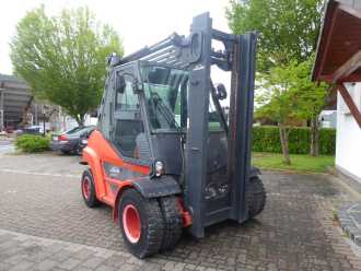 Used Forklift Truck LINDE H60D-03 DIESEL VIERRADFRONTSTAPLER (13041403)
