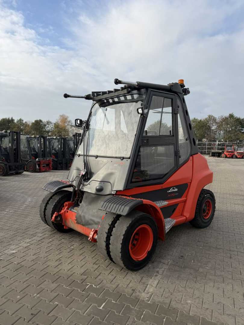 Used Forklift Truck LINDE H70D-03 DIESEL VIERRADFRONTSTAPLER (13076280)