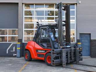 Used Forklift Truck LINDE H80D-01/900 DIESEL VIERRADFRONTSTAPLER (13046538)