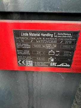 Used Forklift Truck LINDE L14 ELEKTRO HOCHHUBWAGENDEICHSEL (13075740)