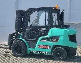 Used Forklift Truck MITSUBISHI FD 45NT DIESEL VIERRADFRONTSTAPLER (12735364) backdrop