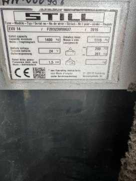 Used Forklift Truck STILL EXV14 ELEKTRO HOCHHUBWAGENDEICHSEL (13050613)