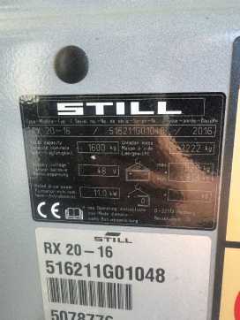 Used Forklift Truck STILL RX20-16 ELEKTRO DREIRADFRONTSTAPLER (13067063)