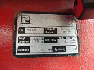 Gabelstapler gebraucht FABA EFG 800 ELEKTRO DREIRADFRONTSTAPLER (13058947)