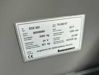 Gabelstapler gebraucht JUNGHEINRICH ECE 320 Baujahr 2017 / Stunden 3672 / Top Zustand ELEKTRO NIEDERHUBKOMMISSIONIERER (13001062)