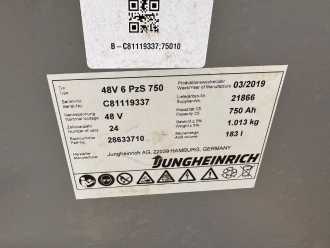 Gabelstapler gebraucht JUNGHEINRICH EFG 216 Baujahr 2019 / Stunden 8591 HH 4,64M ELEKTRO DREIRADFRONTSTAPLER (13001990)