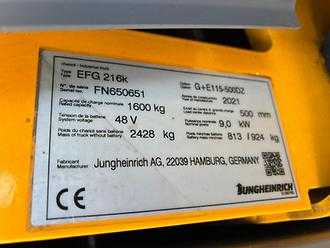 Gabelstapler gebraucht JUNGHEINRICH EFG 216 ELEKTRO DREIRADFRONTSTAPLER (13076208)