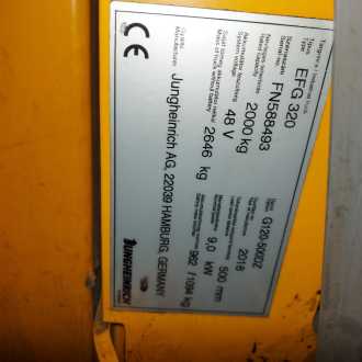 Gabelstapler gebraucht JUNGHEINRICH EFG 320 G120-500DZ ELEKTRO VIERRADFRONTSTAPLER (13059554)