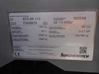 Gabelstapler gebraucht JUNGHEINRICH EFG BA 113 SP GE 115-500 DZ ELEKTRO VIERRADFRONTSTAPLER (13076395)