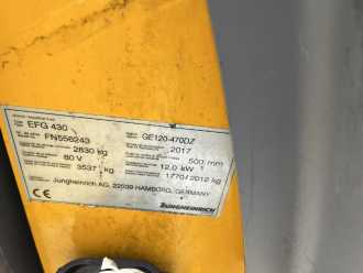 Gabelstapler gebraucht JUNGHEINRICH EFG430 ELEKTRO VIERRADFRONTSTAPLER (12883060)