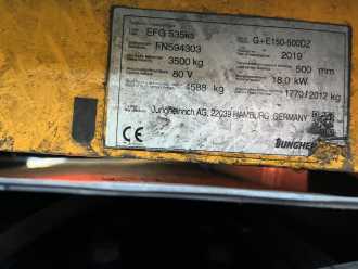 Gabelstapler gebraucht JUNGHEINRICH EFG535k ELEKTRO VIERRADFRONTSTAPLER (13039482)