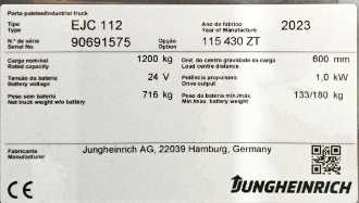 Gabelstapler gebraucht JUNGHEINRICH EJC 112 115-430ZT ELEKTRO HOCHHUBWAGENDEICHSEL (13074153)