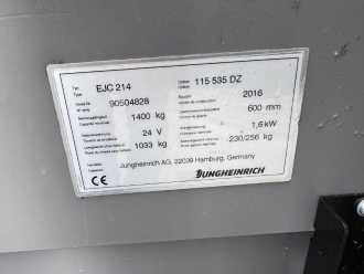 Gabelstapler gebraucht JUNGHEINRICH EJC 214 Baujahr 2016/ Triplex 5,35M/ Stunden 3319 ELEKTRO HOCHHUBWAGENDEICHSEL (13074502)