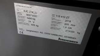 Gabelstapler gebraucht JUNGHEINRICH EJC 214 Li 115 410 ZT ELEKTRO HOCHHUBWAGENDEICHSEL (13025000)