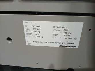 Gabelstapler gebraucht JUNGHEINRICH EJC 214b 100 250 ZT ELEKTRO HOCHHUBWAGENDEICHSEL (13046144)