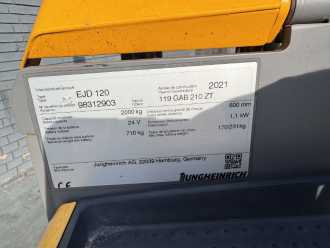 Gabelstapler gebraucht JUNGHEINRICH EJD 120 Baujahr 2021 Stunden 643 HH 2,1M ELEKTRO HOCHHUBWAGENDEICHSEL (13074250)