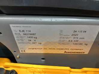 Gabelstapler gebraucht JUNGHEINRICH EJE 114 24 115 54 ELEKTRO NIEDERHUBWAGENDEICHSEL (13073182)