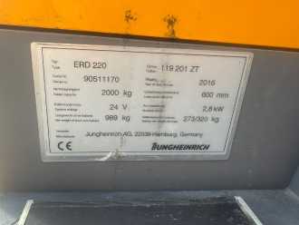 Gabelstapler gebraucht JUNGHEINRICH ERD 220 Baujahr 2016/ Stunden 5313 HH 2100/ ELEKTRO HOCHHUBWAGENDEICHSEL (13021943)