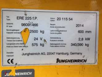 Gabelstapler gebraucht JUNGHEINRICH ERE 225 Baujahr 2014 Akku 2019 Gabellänge 1150 ELEKTRO NIEDERHUBKOMMISSIONIERER (13074921)