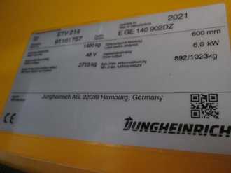 Gabelstapler gebraucht JUNGHEINRICH ETV 214 MP E GE 140-902 DZ Li-Ion ELEKTRO SCHUBMASTSTAPLER (13055282)