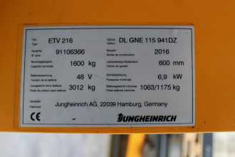 Gabelstapler gebraucht JUNGHEINRICH ETV 216 941 DZ ELEKTRO SCHUBMASTSTAPLER (13034335)