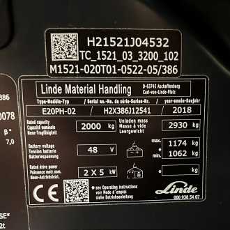 Gabelstapler gebraucht LINDE E 20 PH EVO ELEKTRO VIERRADFRONTSTAPLER (13073556)