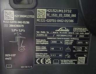 Gabelstapler gebraucht LINDE E20PH - 386 - 02 ELEKTRO VIERRADFRONTSTAPLER (13074746)
