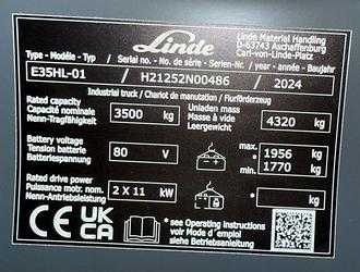 Gabelstapler gebraucht LINDE E35HL/1252-01 ELEKTRO VIERRADFRONTSTAPLER (12945266)
