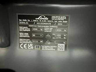 Gabelstapler gebraucht LINDE E35HL/1252-01 ELEKTRO VIERRADFRONTSTAPLER (12945267)