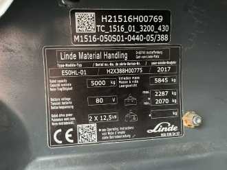 Gabelstapler gebraucht LINDE E50HL-01 ELEKTRO VIERRADFRONTSTAPLER (13068297)
