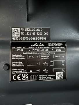 Gabelstapler gebraucht LINDE H 14 T: 1,4 t GAS VIERRADFRONTSTAPLER (13074306)