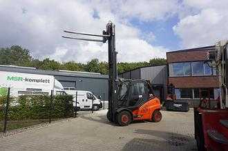 Gabelstapler gebraucht LINDE H 50T-02 - Triplex - 6.883 Stunden GAS VIERRADFRONTSTAPLER (13065002)