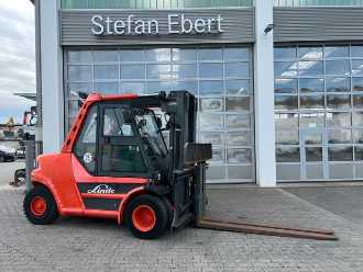 Gabelstapler gebraucht LINDE H80D-03 /900 / 4,5m / 4.043h / Verstellgerät SS DIESEL VIERRADFRONTSTAPLER (13038807) backdrop