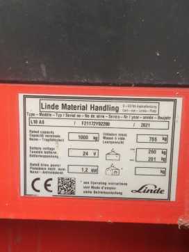 Gabelstapler gebraucht LINDE L10AS-1172-01 ELEKTRO HOCHHUBWAGENDEICHSEL (13054756)