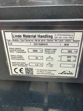 Gabelstapler gebraucht LINDE L12 ELEKTRO HOCHHUBWAGENDEICHSEL (12892854)