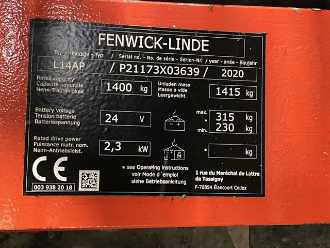 Gabelstapler gebraucht LINDE L14AP ELEKTRO HOCHHUBWAGENDEICHSEL (13050345)