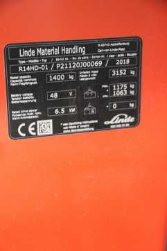 Gabelstapler gebraucht LINDE R14HD-1120-01 ELEKTRO SCHUBMASTSTAPLER (13034185)