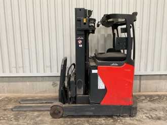 Gabelstapler gebraucht LINDE R16HD-01 BR1120 ELEKTRO SCHUBMASTSTAPLER (13004261) backdrop