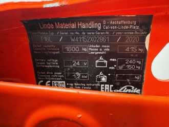 Gabelstapler gebraucht LINDE T 16 L Hubhöhe 600mm ELEKTRO NIEDERHUBWAGENDEICHSEL (13074160)