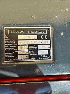 Gabelstapler gebraucht LINDE T18 ELEKTRO NIEDERHUBWAGENDEICHSEL (11921238)