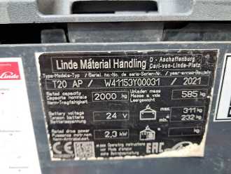 Gabelstapler gebraucht LINDE T20 AP ELEKTRO NIEDERHUBWAGENSEMIELEKTRISCH (13038088)