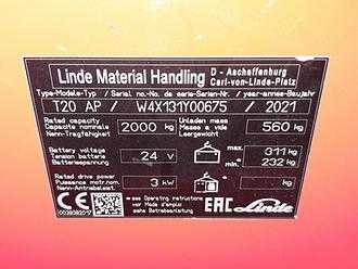 Gabelstapler gebraucht LINDE T20AP ELEKTRO NIEDERHUBWAGENDEICHSEL (13052192)