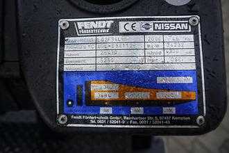 Gabelstapler gebraucht NISSAN L02F36LU - Nur 3.467 Stunden GAS VIERRADFRONTSTAPLER (13028894)