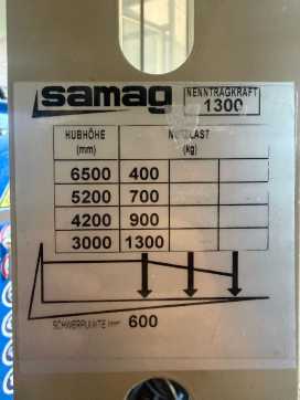 Gabelstapler gebraucht SAMAG ELFO 2 Baujahr 2018 Stunden 1414 Hubhöhe 6500 ELEKTRO SCHUBMASTSTAPLER (13050846)