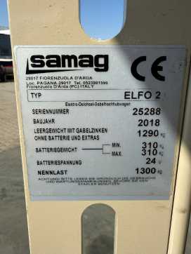 Gabelstapler gebraucht SAMAG ELFO 2 Baujahr 2018 Stunden 1592 Hubhöhe 6500 ELEKTRO SCHUBMASTSTAPLER (13050845)